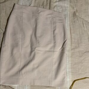 Express Cream Pencil Skirt